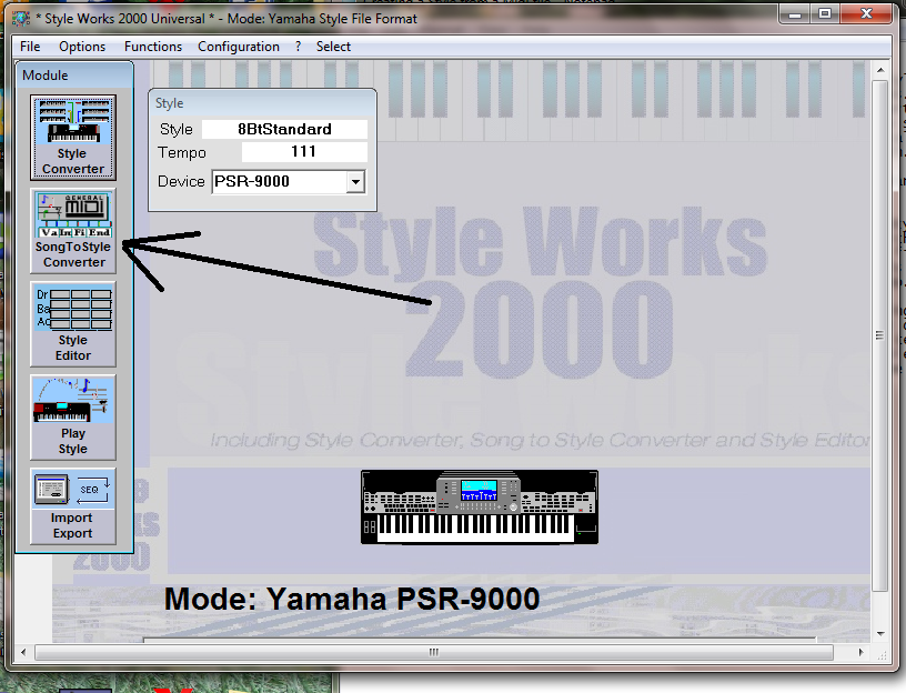 how to create yamaha style files